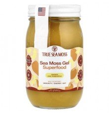 True Sea Moss, Natural Superfood From The Sea, Mango & Pineapple, 16 fl oz (473 g)