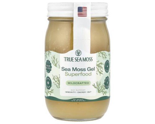 True Sea Moss, Sea Moss Gel, Wildcrafted, 16 fl oz (473 ml)