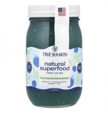 True Sea Moss, Natural Superfood From The Sea, Blue Spirulina and Raspberry, 16 fl oz (473 ml)