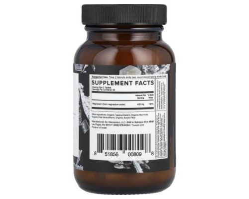 Truvani, Magnesium, 60 Tablets (200 mg per Tablet)