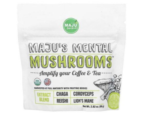 Maju Superfoods, Maju's Mental Mushrooms™, 2.82 oz (80 g)