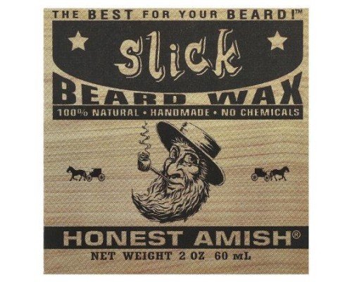 Honest Amish, Slick Beard Wax, 2 oz (60 ml)