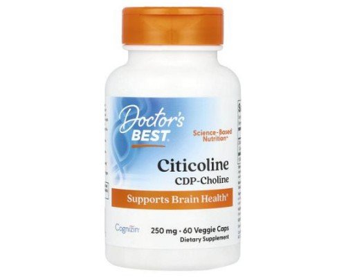 Doctor's Best, Citicoline, 250 mg, 60 Veggie Caps