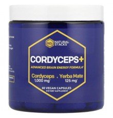 Natural Stacks, Cordyceps+, 60 Vegan Capsules