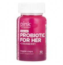 Pink, Probiotic for Her +Cranberry, 50 Capsules
