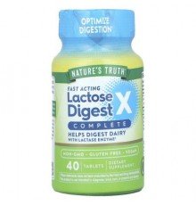 Nature's Truth, Fast Acting Lactose Digest X™ Complete, 40 Tablets (90 mg per Tablet)