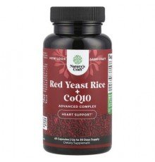 Nature's Craft, Red Yeast Rice + CoQ10, 60 Capsules