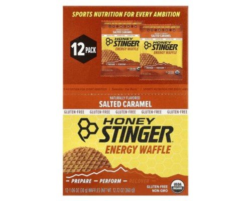 Honey Stinger, Energy Waffle, Salted Caramel, 12 Waffles, 1.06 oz (30 g) Each