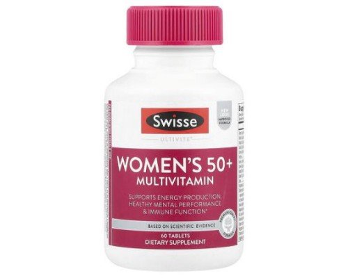Swisse, Women's 50+ Multivitamin, 60 Tablets