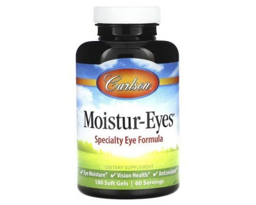 Carlson, Moistur-Eyes, 180 Soft Gels