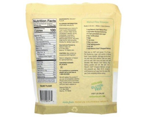 Nature's Eats, Walnut Flour, Finely Ground, 16 oz (454 g)