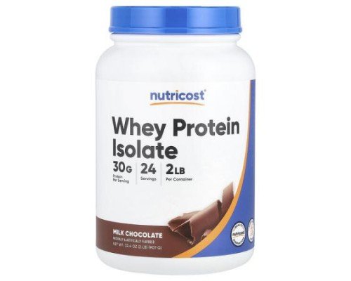 Nutricost, Whey Protein Isolate, Milk Chocolate, 2 lb (907 g)