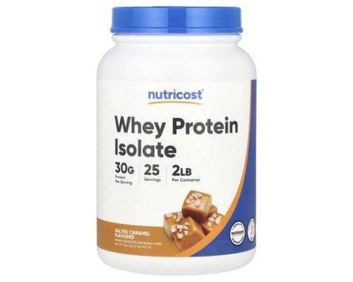 Nutricost, Whey Protein Isolate, Salted Caramel, 2 lb (907 g)