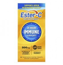EsterC, 24 Hour Immune Support, 60 Vegetarian Coated Tablets