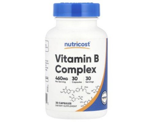 Nutricost, Vitamin B Complex, 30 Capsules