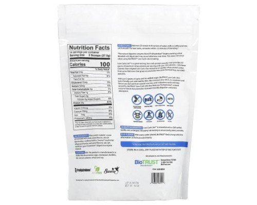 BioTRUST, Low Carb Lite™, Premium Grass-Fed Whey Protein, Chocolate Ice Cream, 13.5 oz (385 g)