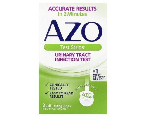 AZO, Test Strips®, Urinary Tract Infection Test, 3 Self-Testing Strips