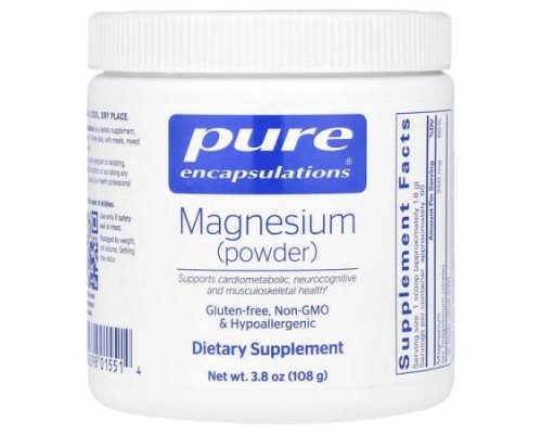 Pure Encapsulations, Magnesium Powder, 3.8 oz (108 g)