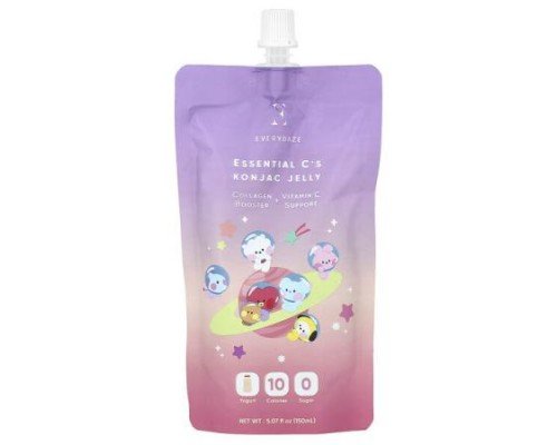 Everydaze, Essential C's Konjac Jelly, Yogurt, 5.07 fl oz (150 ml)