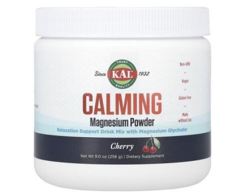 KAL, Calming Magnesium Powder, Cherry, 9 oz (256 g)