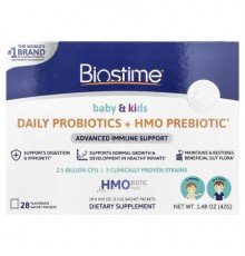 Biostime, Baby & Kids, Daily Probiotics + HMO Prebiotic, 3 Months to 6 Years, Flavorless, 28 Sachet Packets, 0.05 oz (1.5 g) Each