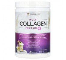 Vitauthority, Multi Collagen Protein+, Pina Colada, 9.94 oz (282 g)
