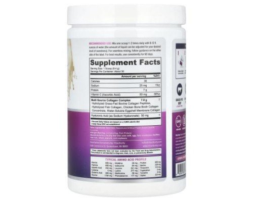 Vitauthority, Multi Collagen Protein+, Pina Colada, 9.94 oz (282 g)