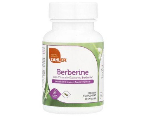 Zahler, Berberine, 10 Capsules (Discontinued Item)