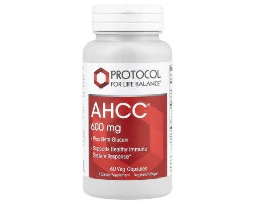 Protocol for Life Balance, AHCC® Plus Beta-Glucan, 60 Veg Capsules