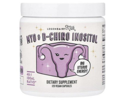 Legendairy Milk, Myo & D-Chiro Inositol , 120 Vegan Capsules