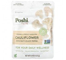 Poshi, Easy Chef, Cauliflower With Salt & Black Pepper, 4.4 oz (125 g)