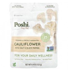 Poshi, Easy Chef, Cauliflower With Salt & Black Pepper, 4.4 oz (125 g)