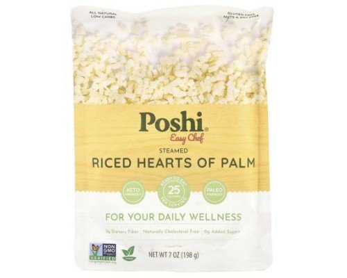 Poshi, Easy Chef, Steamed Riced Hearts of Palm, 7 oz (198 g)