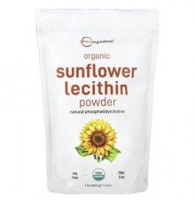 Micro Ingredients, Organic Sunflower Lecithin Powder, 1 lb (454 g)