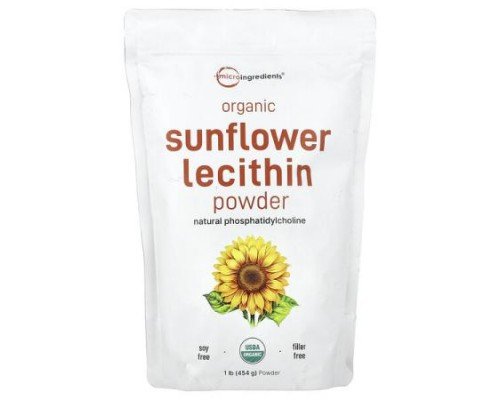 Micro Ingredients, Organic Sunflower Lecithin Powder, 1 lb (454 g)