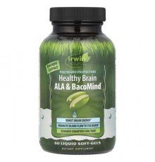 Irwin Naturals, PQQ Healthy Brain ALA & BacoMind®, 60 Liquid Soft-Gels