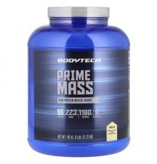BodyTech, Prime Mass, High Protein Weight Gainer, Vanilla, 6 lbs (2.72 kg)