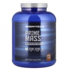 BodyTech, Prime Mass, High Protein Weight Gainer, Chocolate, 6 lbs (2.72 kg)
