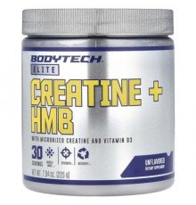 BodyTech, Elite, Creatine + HMB, Unflavored, 7.94 oz (225 g)
