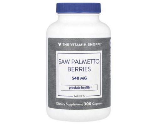 The Vitamin Shoppe, Men's Saw Palmetto Berries, 540 mg, 300 Capsules