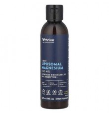 Vthrive, Liquid Liposomal Magnesium, Lemon, 100 mg , 6 fl oz (180 ml)
