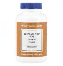 The Vitamin Shoppe, NutraFlora® FOS Probiotic, 750 mg, 100 Capsules