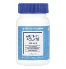 The Vitamin Shoppe, Methyl Folate , 800 mcg , 60 Vegetable Capsules