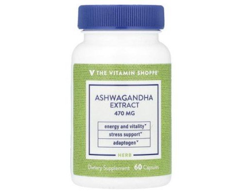 The Vitamin Shoppe, Ashwagandha Extract , 470 mg , 60 Capsules