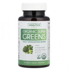 Healths Harmony, Organic Super Greens, 60 Tablets