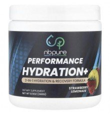 NB Pure, Performance Hydration+, Strawberry Lemonade, 8.5 oz (240 g)