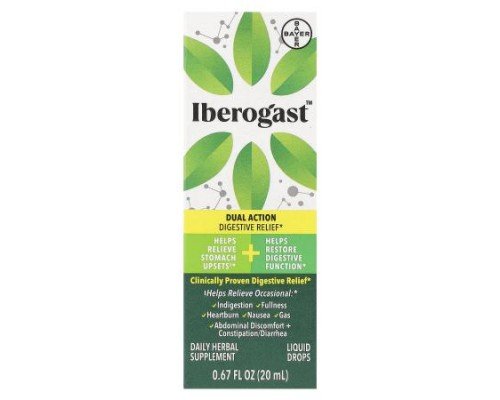 Iberogast, Dual Action Digestive Relief, 0.67 fl oz (20 ml)