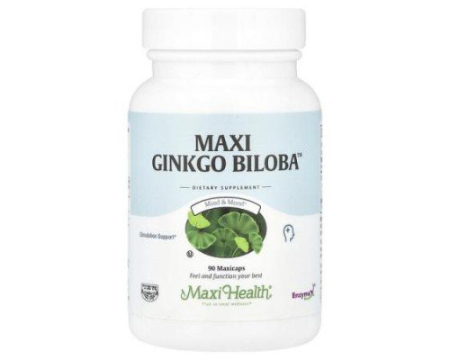 Maxi Health, Maxi Ginkgo Biloba™, 90 Maxicaps