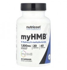 Nutricost, Performance, myHMB®, 60 Capsules (500 mg per Capsule)