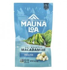 Mauna Loa, Dry Roasted Macadamias, Unsalted, 4 oz (113 g)
